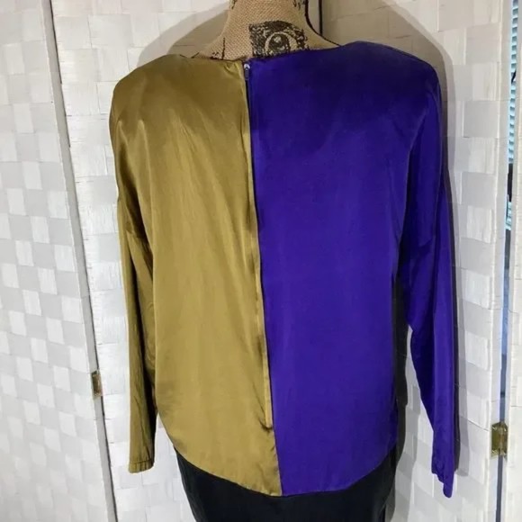 Donating June 1st Retro Mary Jo Bruno silk mini dress size 4 - Picture 8 of 10